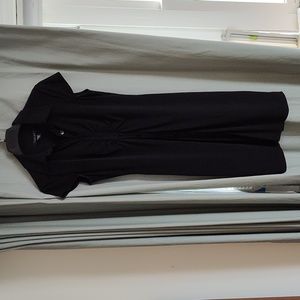 Black collared dress